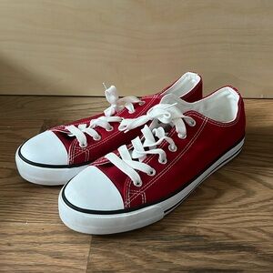 Red look alike Converse Sneakers.